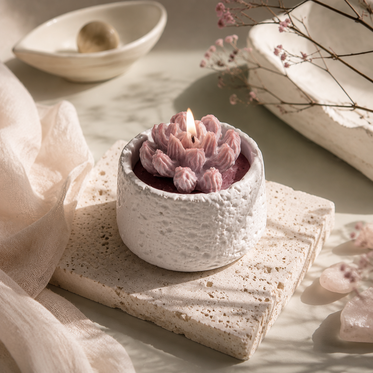 Ebony Bluebell Succulent Aroma Stone Diffuser