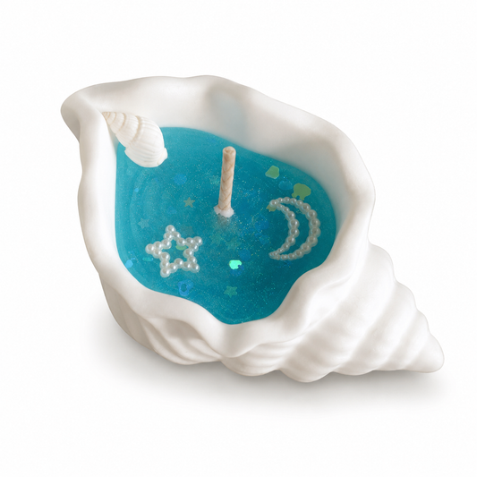 Blue Ocean Shell Scented Candle