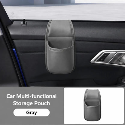 ⚡️50% OFF⚡️- Leather Car Door Storage Pocket | Double-Layer Car Door Organizer