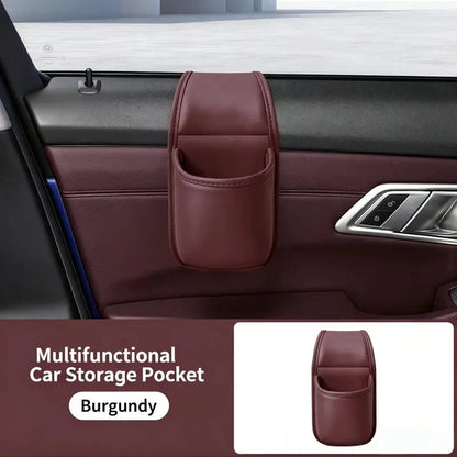 ⚡️50% OFF⚡️- Leather Car Door Storage Pocket | Double-Layer Car Door Organizer