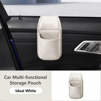 ⚡️50% OFF⚡️- Leather Car Door Storage Pocket | Double-Layer Car Door Organizer