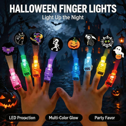 🔥Last Day 50% OFF | Halloween Finger Projector Lights - The Ultimate Trick-or-Treat Party Pack!