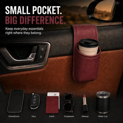 ⚡️50% OFF⚡️- Leather Car Door Storage Pocket | Double-Layer Car Door Organizer