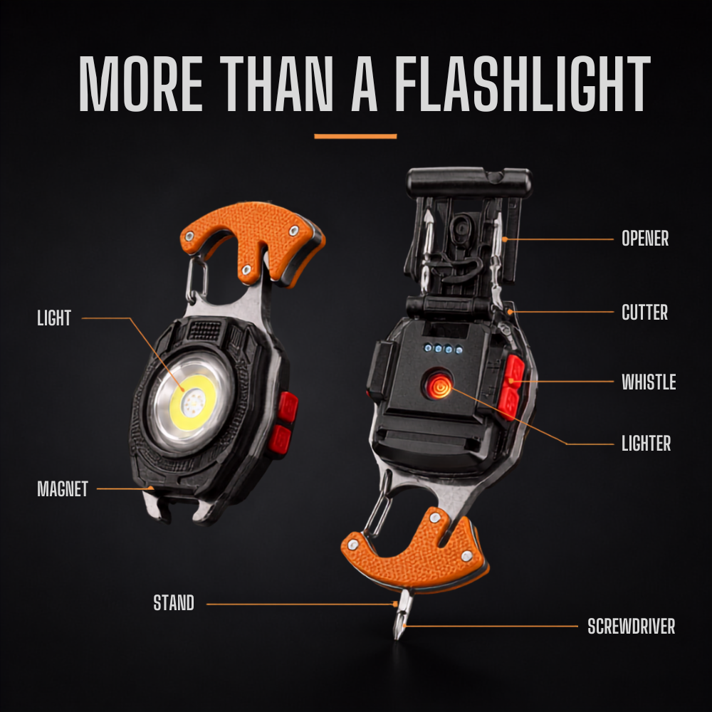 🎁Last Day Promotion 49% OFF🔥8-in-1 Multifunctional Keychain Flashlight🔦🌈