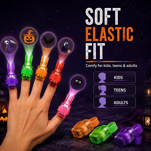 🔥Last Day 50% OFF | Halloween Finger Projector Lights - The Ultimate Trick-or-Treat Party Pack!