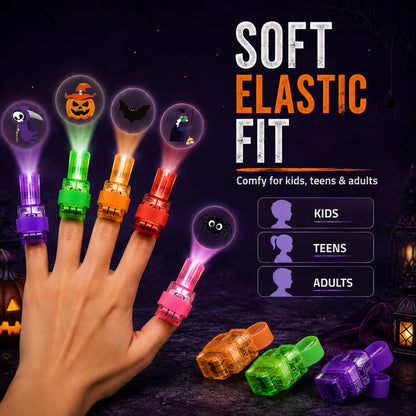 🔥Last Day 50% OFF | Halloween Finger Projector Lights - The Ultimate Trick-or-Treat Party Pack!