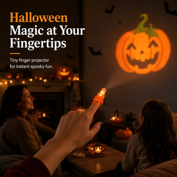 🔥Last Day 50% OFF | Halloween Finger Projector Lights - The Ultimate Trick-or-Treat Party Pack!