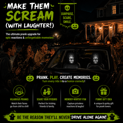 Turn Heads & Get Laughs! 😂 2PCS Hilarious Car Headrest Covers