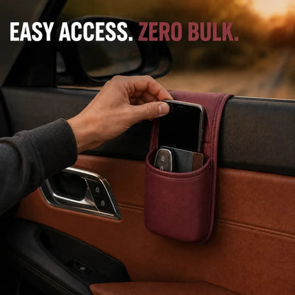 ⚡️50% OFF⚡️- Leather Car Door Storage Pocket | Double-Layer Car Door Organizer