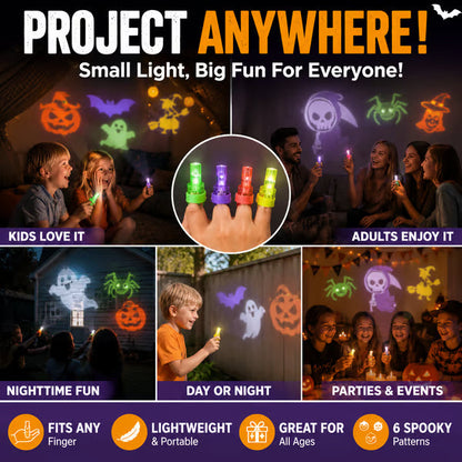 🔥Last Day 50% OFF | Halloween Finger Projector Lights - The Ultimate Trick-or-Treat Party Pack!