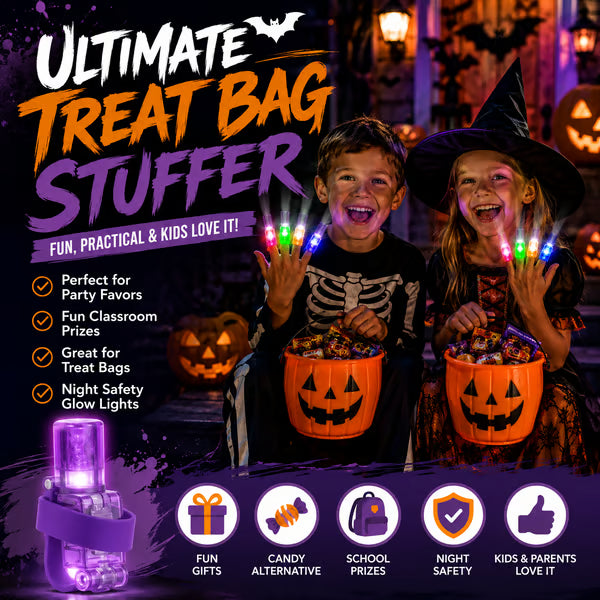 🔥Last Day 50% OFF | Halloween Finger Projector Lights - The Ultimate Trick-or-Treat Party Pack!