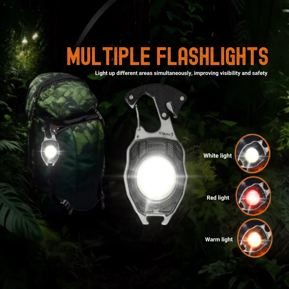 🎁Last Day Promotion 49% OFF🔥8-in-1 Multifunctional Keychain Flashlight🔦🌈