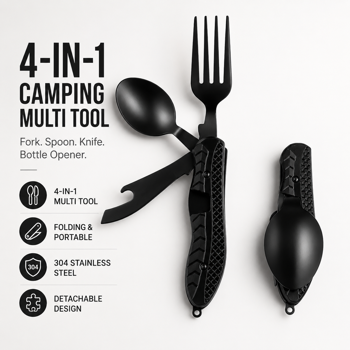 🔥Limited Time 49% OFF | 4-in-1 Quick-Detach Portable Cutlery | Eat Like Home, Anywhere You Travel