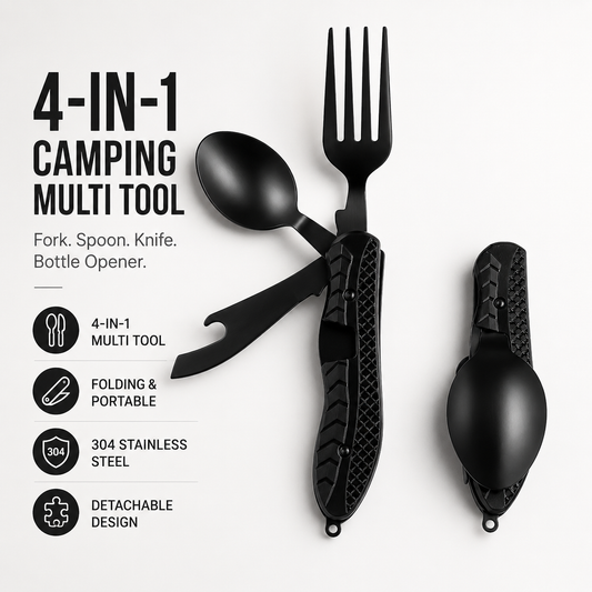 🔥Limited Time 49% OFF | 4-in-1 Quick-Detach Portable Cutlery | Eat Like Home, Anywhere You Travel